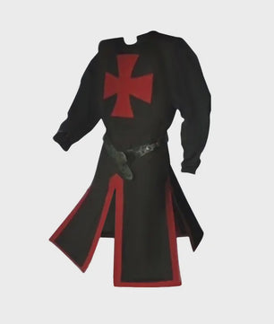 Middeleeuwse Kruisvaarder Tuniek met Riem - Renaissance & Cosplay Kostuum