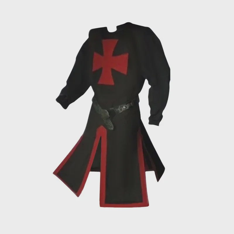 Middeleeuwse Kruisvaarder Tuniek met Riem - Renaissance & Cosplay Kostuum