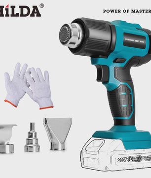 HILDA Accu Hittepistool - Draadloos, Krachtig & Veelzijdig voor Verf Verwijderen, PVC Lassen & DIY Klussen (Makita Accu Compatibel)