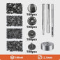 Roestvrij Staal Drukknopen Set 12.5mm Gunmetal Zwart - Kleding & Tassen