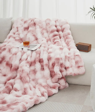 Luxe Nepbont Plaid - Ultra Zacht & Warm, 2.5KG Zwaar, Perfect voor Woonkamer & Slaapkamer