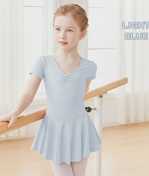 Schattige Ballet Leotard Jurk met Tutu voor Meisjes - Kortmouw Danskleding
