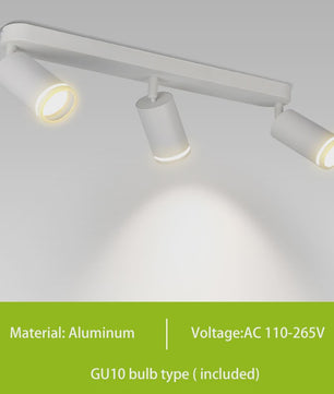 Verstelbare GU10 LED Spot Plafondlamp - Keuze uit 2, 3 of 4 Spots
