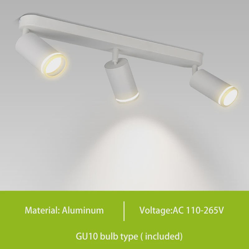 Verstelbare GU10 LED Spot Plafondlamp - Keuze uit 2, 3 of 4 Spots