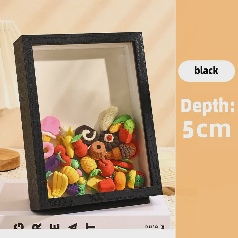 3D Houten Fotolijst - Diepte 3/5cm - Droogbloemen & Specimina