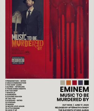 Canvas Poster: Drake & Eminem Album Covers - Hip Hop Wall Art