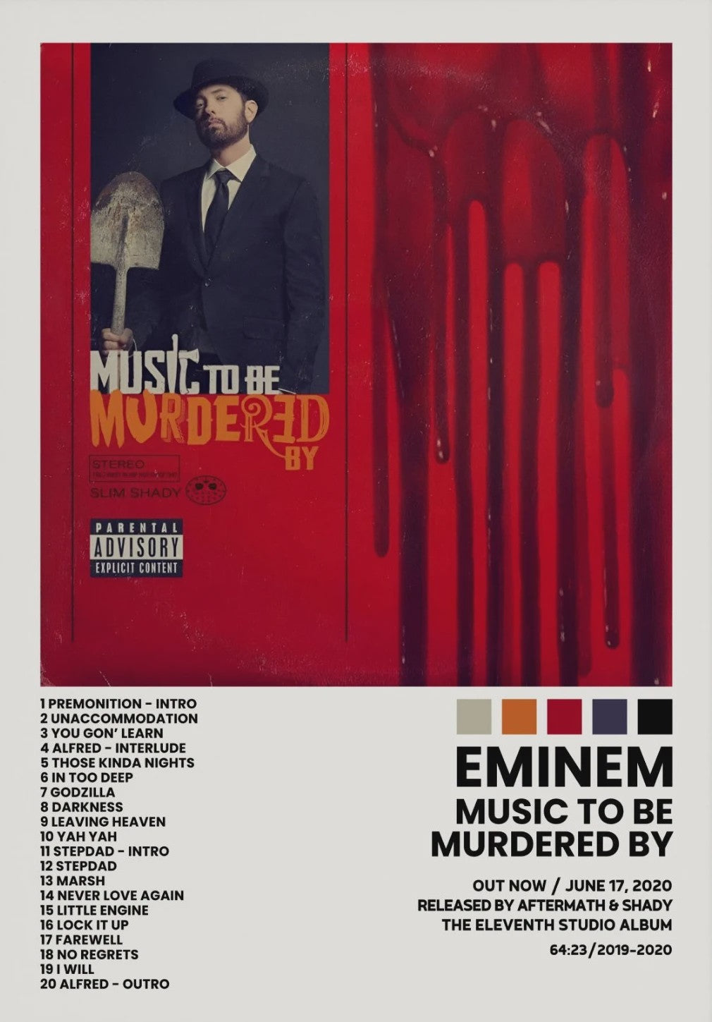 Canvas Poster: Drake & Eminem Album Covers - Hip Hop Wall Art