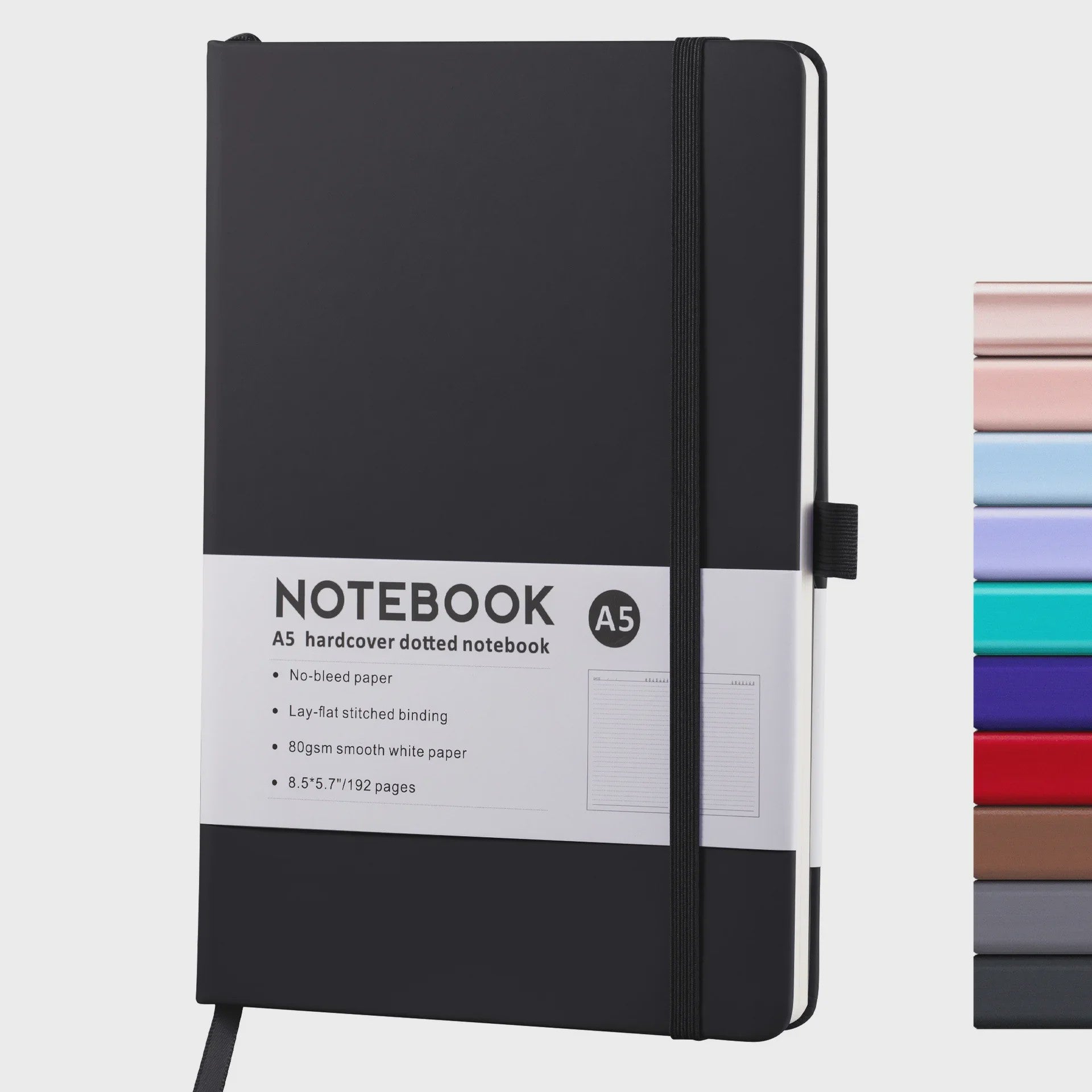Hardcover A5/A6 Notitieboek met Elastische Band - PU Leer Dagboek