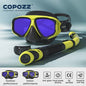 COPOZZ Professioneel Duikmasker & Snorkelset - Anti-condens, Gehard Glas