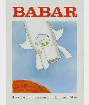 Babar Poster Canvas - Sprookjes Kunst voor Kinderkamer & Babykamer Decoratie