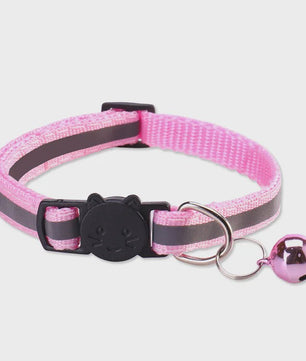 Reflecterende Halsband voor Katten & Kittens met Veiligheidsgesp en Belletje - Verstelbaar & Zacht