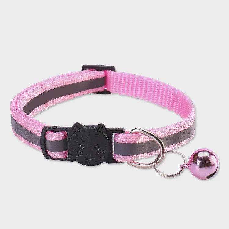 Reflecterende Halsband voor Katten & Kittens met Veiligheidsgesp en Belletje - Verstelbaar & Zacht