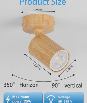 Moderne Zwarte Plafondspot GU10 - Verstelbaar en Vervangbare Lamp