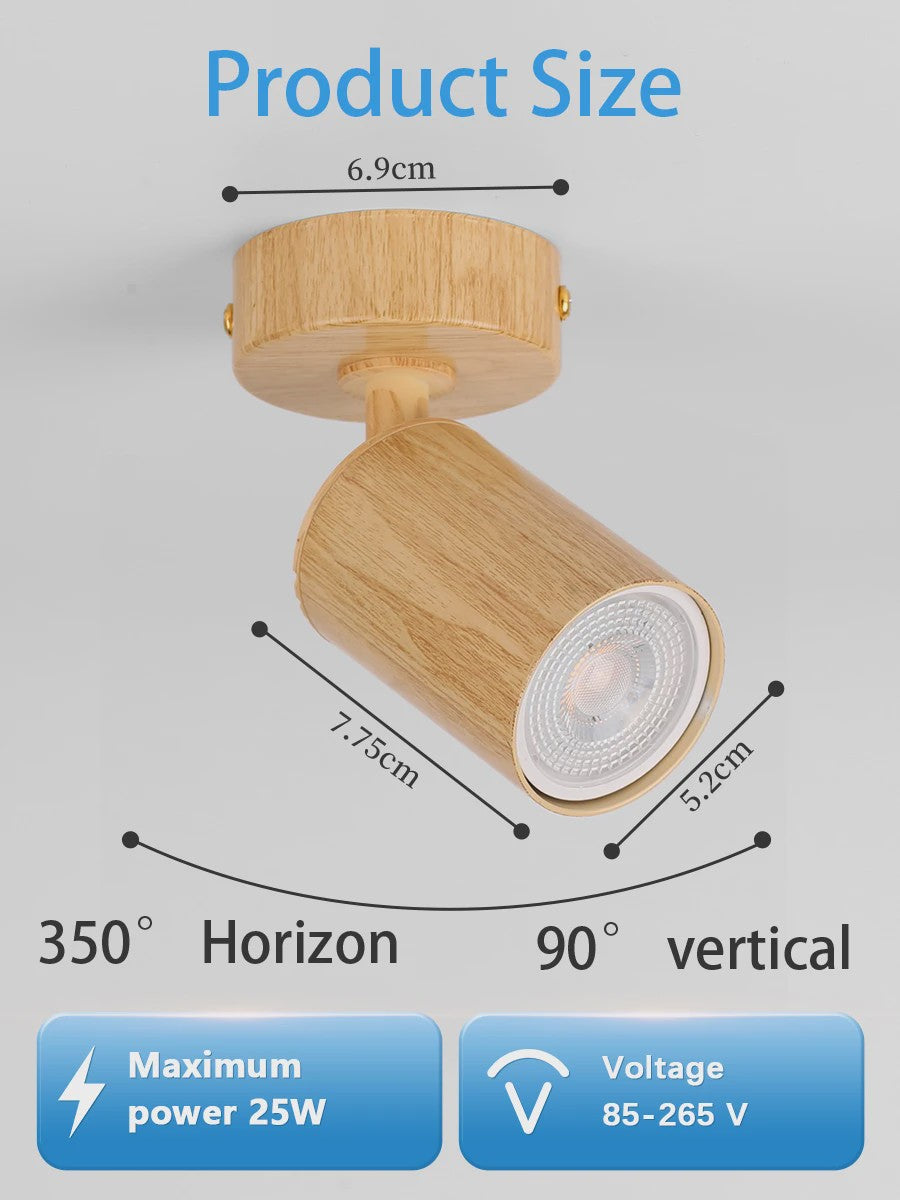 Moderne Zwarte Plafondspot GU10 - Verstelbaar en Vervangbare Lamp