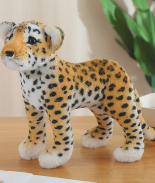 Realistische Pluche Dieren Knuffels - Tijger, Leeuw & Luipaard - Zacht Speelgoed & Decoratie