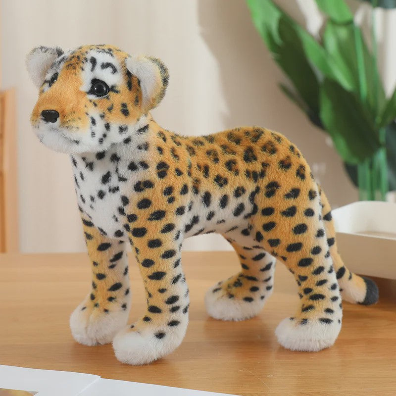Realistische Pluche Dieren Knuffels - Tijger, Leeuw & Luipaard - Zacht Speelgoed & Decoratie