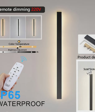 Dimbaar LED Buiten Wandlamp IP65 Waterdicht - 60cm tot 200cm