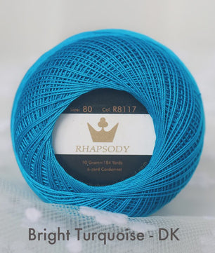 Rhapsody Garen Maat 80 - 100% Egyptisch Katoen voor Haken, Breien & Macramé - 31 Kleuren