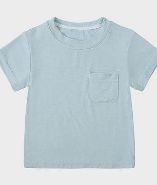 Zomer T-shirt Bamboe Vezel voor Baby Jongens & Meisjes - Kortmouw, Ronde Hals