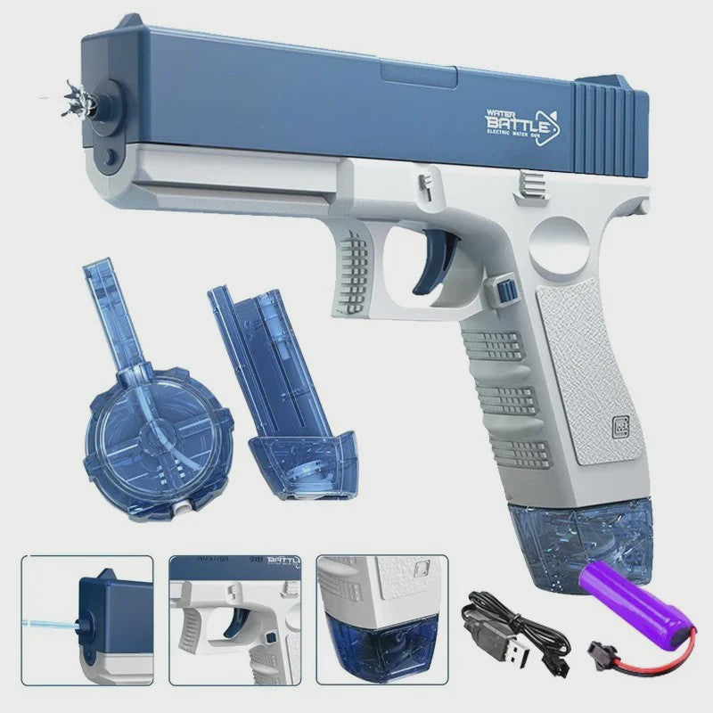Krachtige Elektrische Waterpistool 43cm met Automatische Waterzuiging - Zomer Speelgoed voor Kinderen & Volwassenen