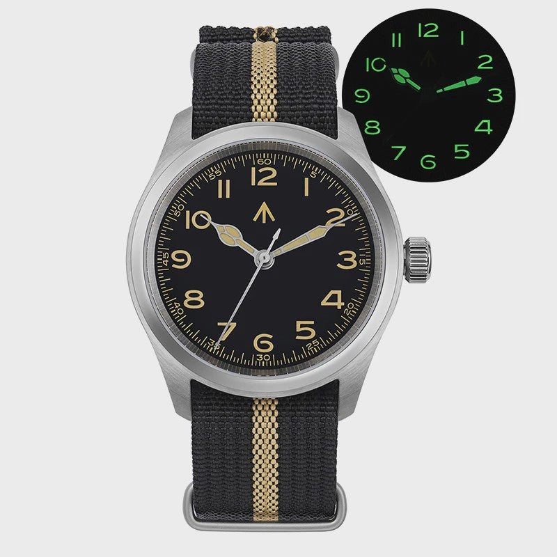Militado ML08 Vintage Herenhorloge - Quartz VH31, Saffierglas, 10ATM Waterdicht