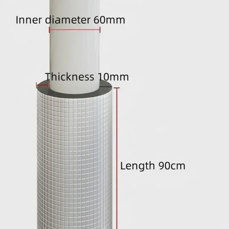 Zelfklevende Schuim Pijpisolatie met Aluminiumfolie - 16-60mm