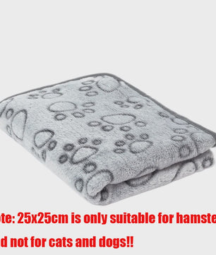Zachte Fluwelen Deken voor Huisdieren - Warm & Comfortabel met Schattige Pootafdrukken