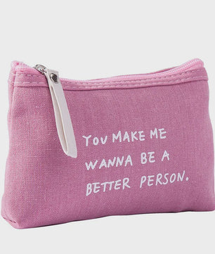 Schattige Canvas Make-up Tas met Stippenprint - Make-up & Toiletartikelen Organizer