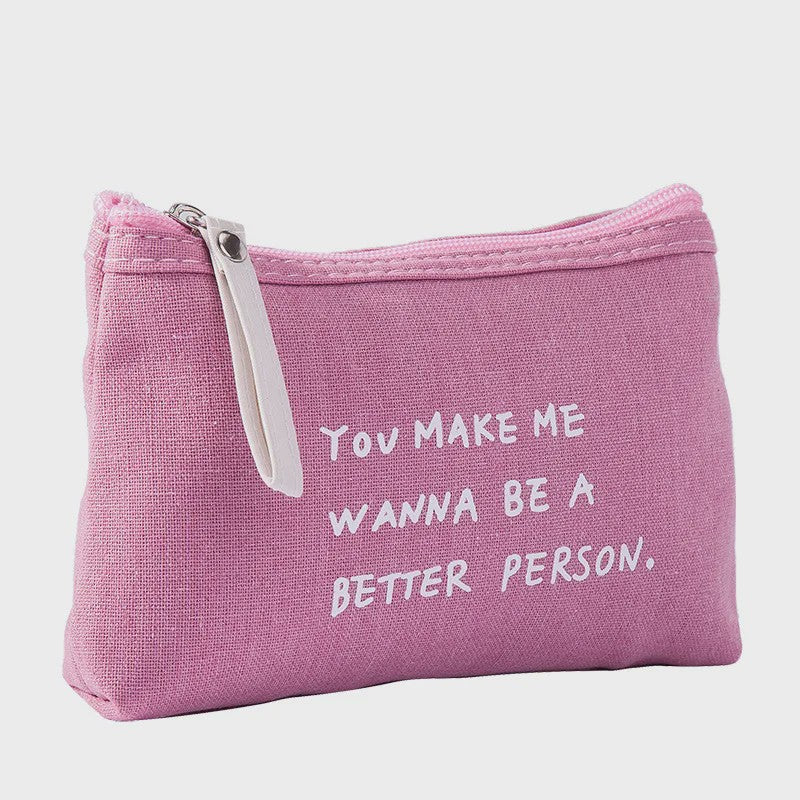 Schattige Canvas Make-up Tas met Stippenprint - Make-up & Toiletartikelen Organizer