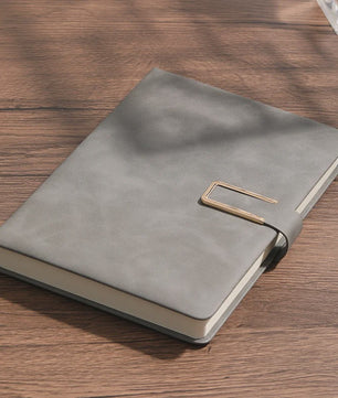 Luxe Vintage A5 Leren Notitieboek met Gepersonaliseerde Kaft - Perfect voor Werk & Studie