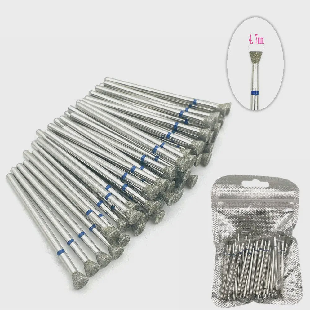 50 Stuks Diamant Freesjes Set - 2.35mm Schacht voor Nagel- en Tandheelkundig Gebruik