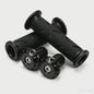 Set Motor Stuurhandvatten 22mm - Antislip Rubber & Aluminium Eindkappen
