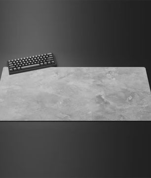 Grote Grijze XXL Muismat voor Bureau & Gaming - Desktop Toetsenbord Mat
