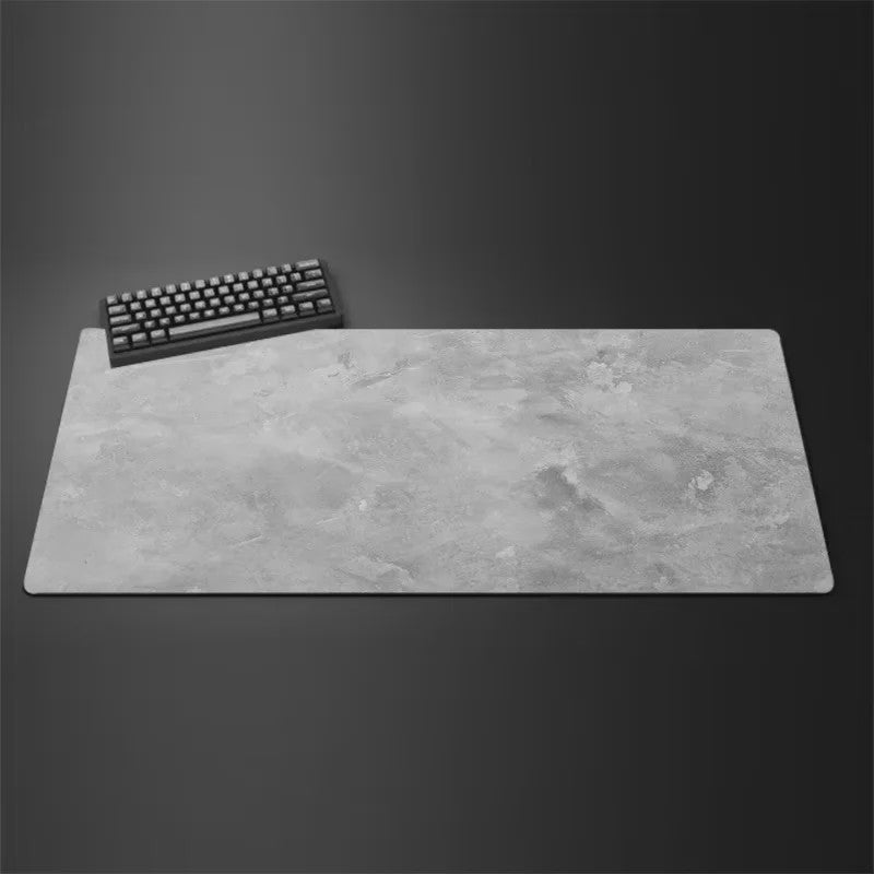 Grote Grijze XXL Muismat voor Bureau & Gaming - Desktop Toetsenbord Mat