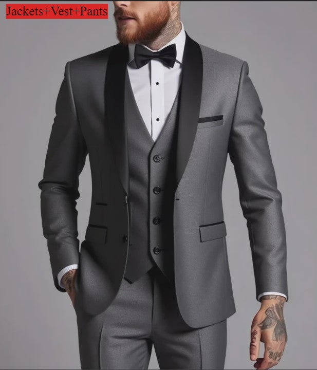 Herenset: Stijlvol Slim Fit Kostuum voor Formele Gelegenheden & Bruiloft