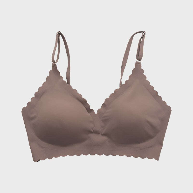 Naadloze Comfort Beha met Padded Cups en Golvende Rand - 9 Kleuren