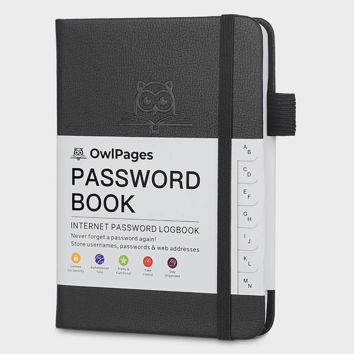 Wachtwoordenboek met Alfabetische Tabs - Hardcover Logboek & Adresorganizer