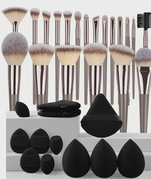 Professionele Make-up Kwasten Set (20 Stuks) - Foundation, Oogschaduw & Meer