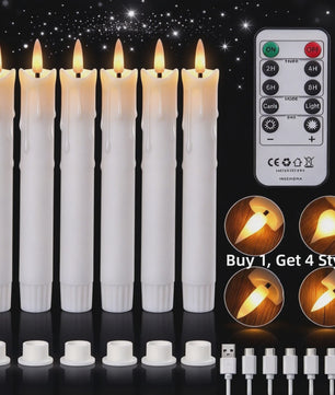 LED Flamlamp Kaarsen (6/18/24 stuks) met Afstandsbediening - Veilige Sfeerverlichting