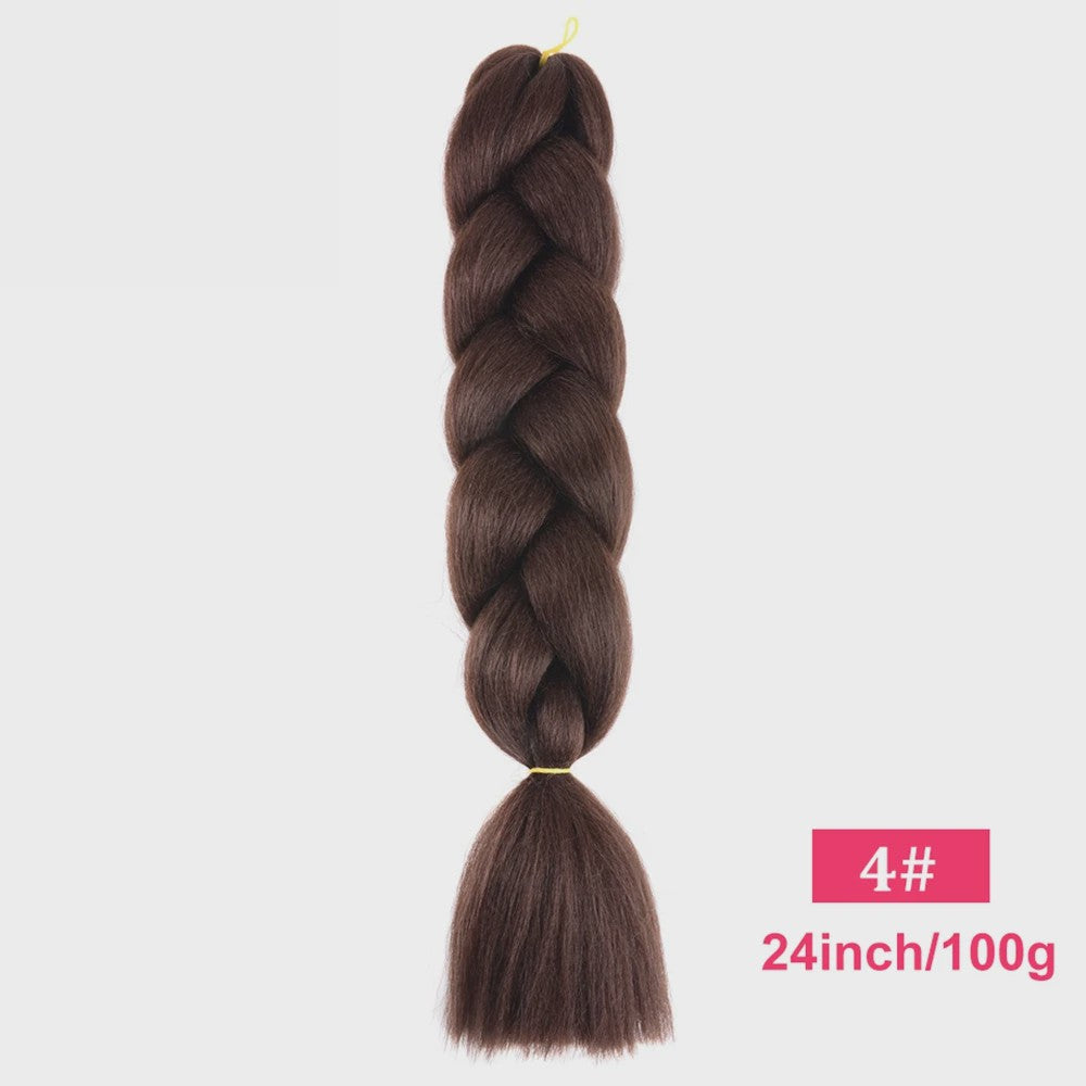 24 Inch Jumbo Braids Haarverlenging - Synthetisch Vlecht Haar in Kleurrijke Tinten