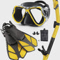 Compleet Snorkel Set voor Volwassenen: Panoramisch Anti-Condens Duikmasker, Droge Snorkel & Verstelbare Zwemvinnen