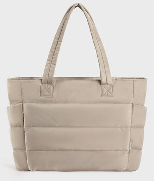 BAGSMART Grote Puffer Tote Bag - Stijlvolle en Ruime Handtas voor Werk, Studie en Shoppen