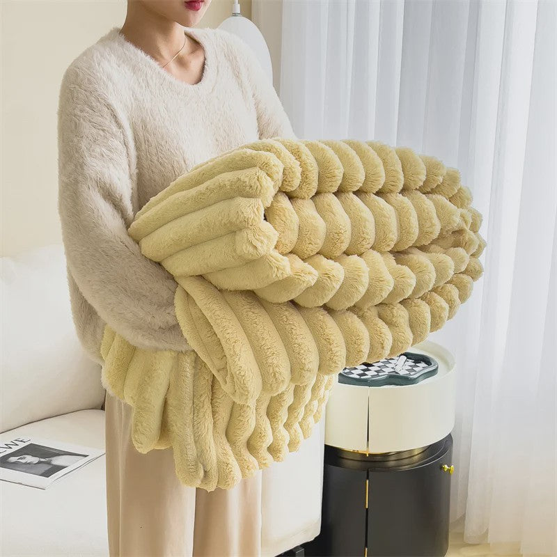 Luxe Pluche Plaid - Extra Dik & Warm - Comfortabel voor Bank & Bed