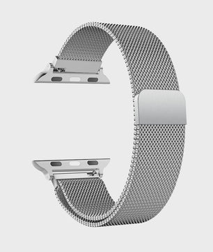 Milanese Band voor Apple Watch Ultra 2/3 49mm & Series 1-11 (38-45mm) - Roestvrij Staal, Magnetische Sluiting