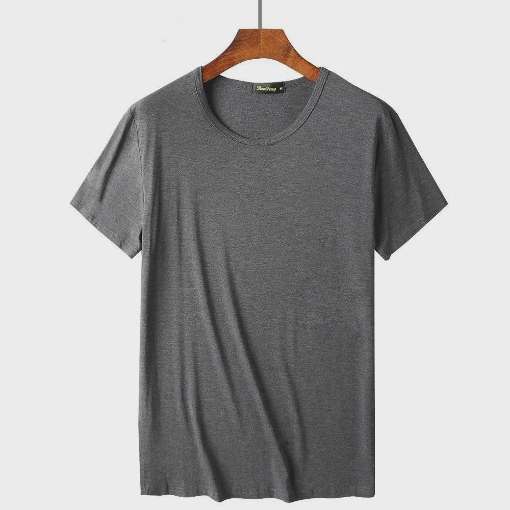 2-Pack Bamboe Fiber T-shirts Heren - Ronde Hals, Korte Mouw, Ademend & Zweetabsorberend