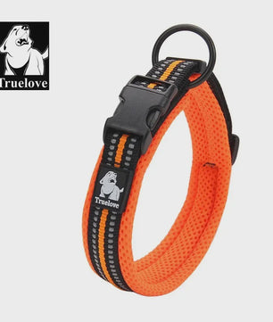 Truelove Verstelbare Hondenhalsband - Gewatteerd Mesh, 3M Reflecterend Nylon, Duurzaam & All-Weather, 8 Maten
