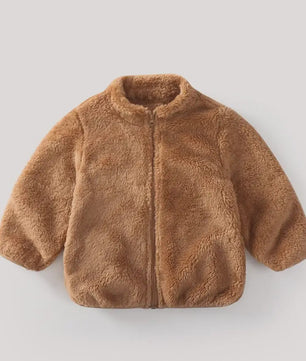 Zachte Pluche Kinderjas - Warm & Stijlvol voor Herfst/Winter
