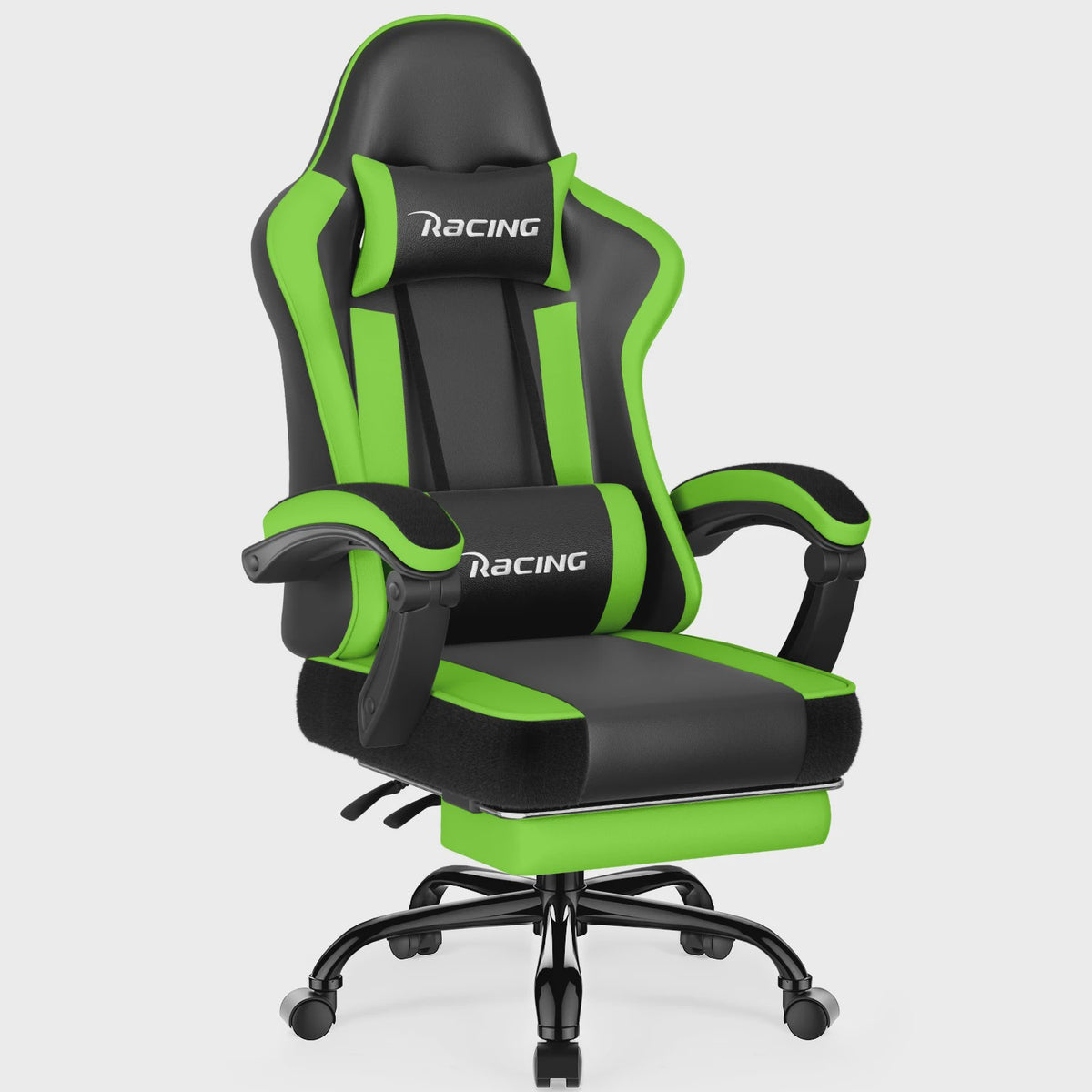 Ergonomische Gaming Stoel met Voetensteun, Hoofd- en Lendesteun | Max 150kg