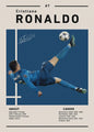 Cristiano Ronaldo Poster - Voetbal Ster Canvas Schilderij voor Jongenskamer