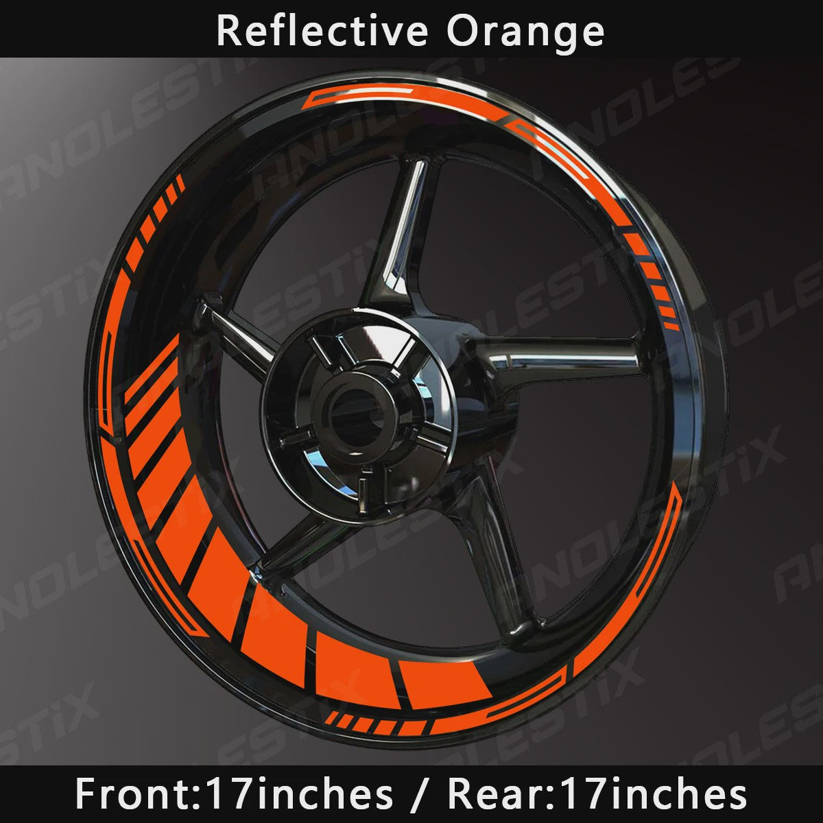 Reflecterende Motor Velgstickers - 17 Inch Velgtape voor Yamaha, Honda, Kawasaki, Suzuki, BMW, KTM